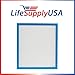 LifeSupplyUSA True HEPA Filter Replacement Compatible with Homedics AF-10FL AR-10 AF-75FL AF-75 AT-75 Hypoallergenic Air Purifiers