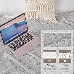 Ailemei Direct Knit Throw Blanket for Bed, Soft