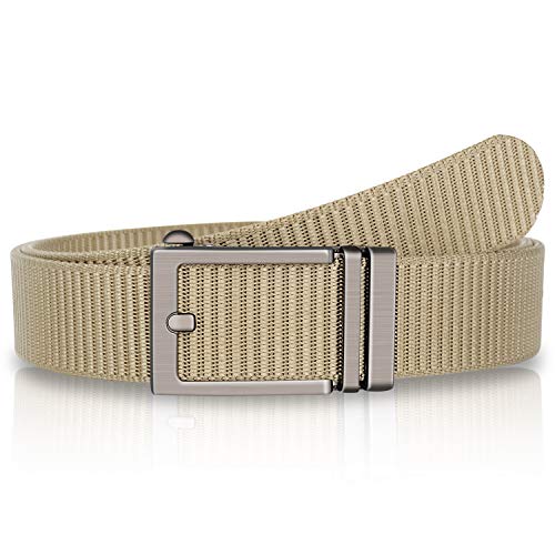 FAIRWIN Ratchet  Belt,1.25 Inch Nylon  Automatic Slide Buckle