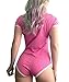 Littleforbig Adult Baby Diaper Lover (ABDL) Button Crotch Romper Onesie Pastel Series (XXXXL, Pink)