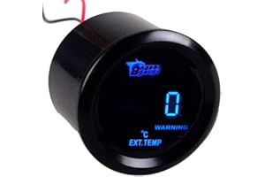 Etopars 2" 52mm Black Car Auto Digital Blue LED Turbo Boost LED Gauge Meter (Exhaust Gas Temp Gauge)