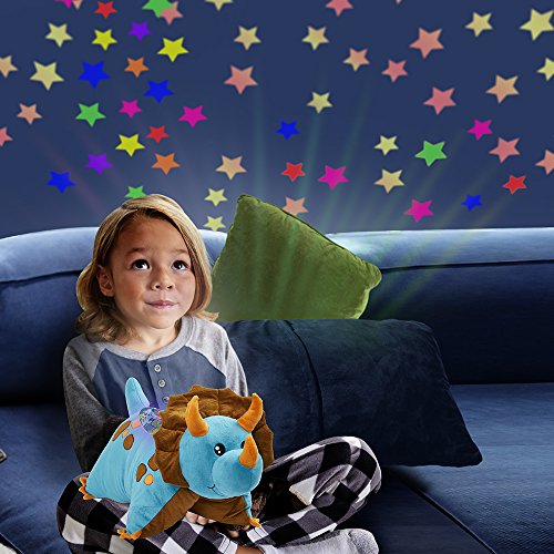 Pillow Pets Sleeptime Lites Blue Dinosaur Stuffed Animal Plush