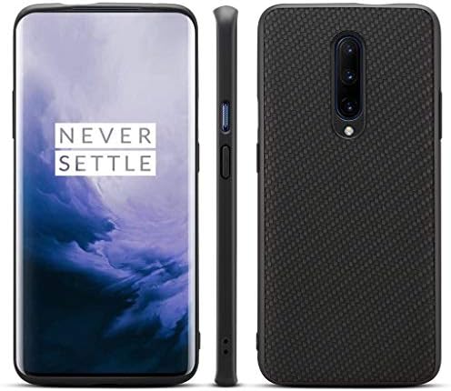 SHUDAGE Carbon Wooden Rugged Case Compatible OnePlus 7 Pro, Ultra-Thin Slim Fiber Anti-Scratch Full Protective Cover Convenient Back Case Bumper Protector for OnePlus 7 Pro 6.7 inch (C)