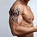 TAFLY Men's Temporary Tattoo Tribal Pattern Tattoo Sticker for Men 3 Sheets