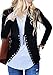 Risesun Women's Fall Button Down Knitwear Long Sleeve Cozy Basic Knit Snap Cardigan Sweater(Black,XL)