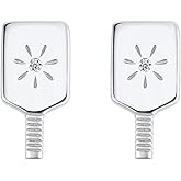 Pickleball Paddle Post Stud Earrings for Women - 925 Sterling Silver Pickleball Stud Earrings | Pickleball Gifts for Pickleball Lovers, Mother's day, Pickleball Earrings