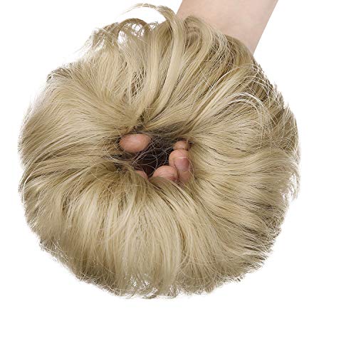 2 Scrunchies+Extensions+Ponytail+Accessories+Blonde