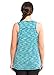 RBX Active Women's Plus Size Activewear Deep V-Neck Tank Top Blissful Blue with Hint of Mint 2X