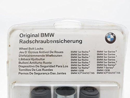 BMW Wheel Bolt Locks 36132453961 OEM 14 x 1.25mm Amazon.com: BMW Wheel Lock Bolt Set 12mm x 1.5mm : Automotive main image 2