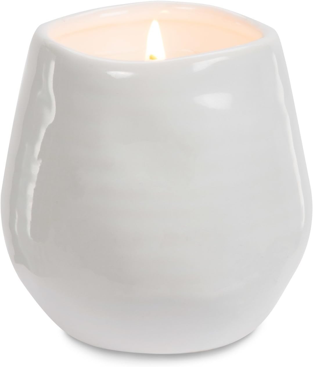 Pavilion Gift Company Plain Dandelion Always Wished for a Friend Like You White Ceramic Soy Serenity Scented Candle: Home & Kitchen