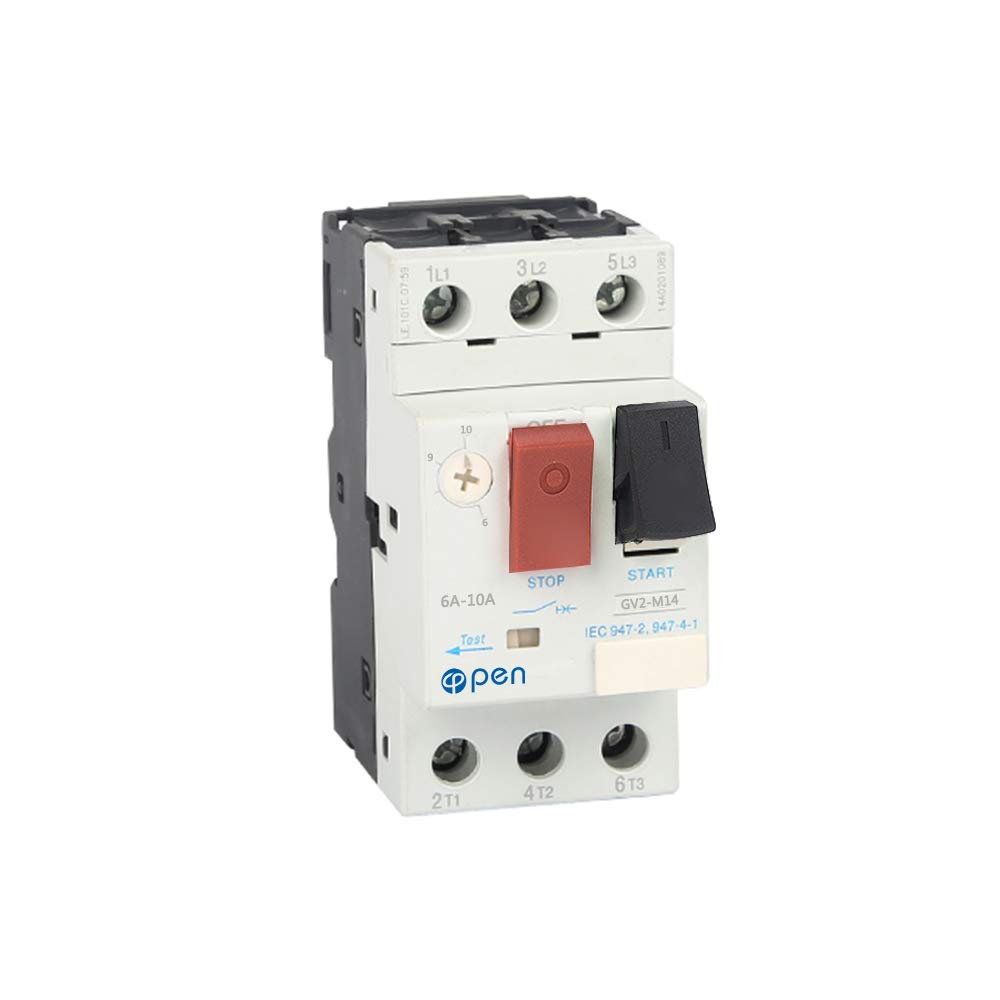 WEBN GV2 3P 6A-10A Magnetic Thermal Motor Circuit Breaker, 80 A, 660.0 Volts, Standard, 3 Poles