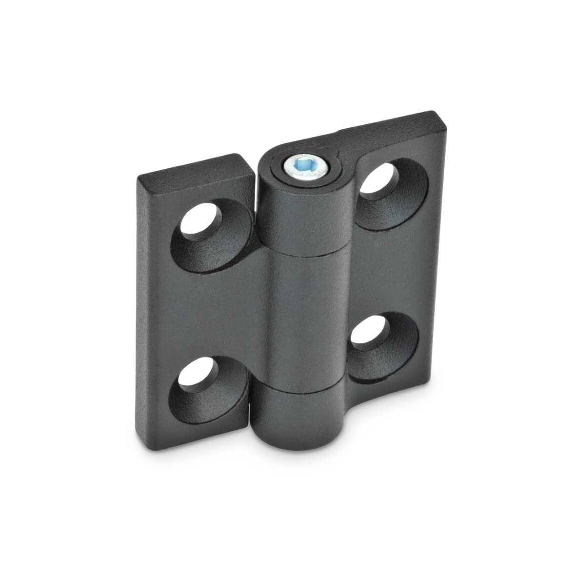 Ganter Normelemente | Hinges | Adjustable Friction | Adjustable Torque | Friction Resistance | GN 437-ZD-50-50-A-SW | Zinc Die Cast | 50 x 50 mm