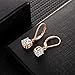 Buyless Fashion Girls And Women Dangle Earrings Silver CZ Fashion Jewelry - EDGRNDWHT