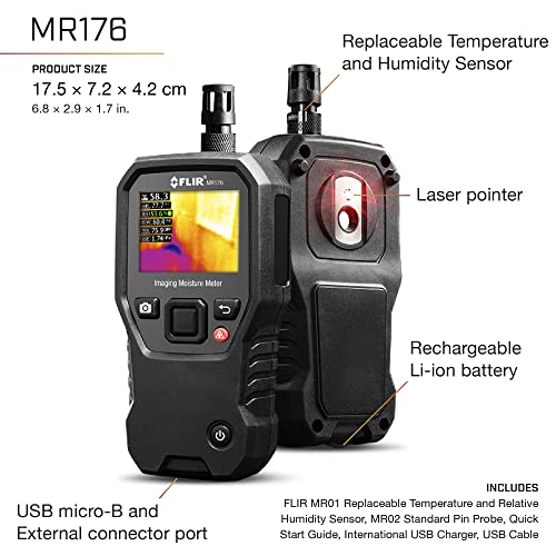 FLIR MR176 Thermal Imaging Moisture Meter with IGM (Infrared Guided