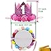 2 Pcs Adorable Cute Crown Shaped Cat Dog Pet 1 Year Birthday Headband and Pink Star Hair Head Bands Accessories for Dogs Cats Pets (Rose Red)