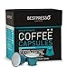 Bestpresso Coffee for Nespresso Original Machine 120 Aluminum pods Certified Genuine Espresso Decaffeinato Blend(Medium Intensity)Pods Compatible with Nespresso Original 60 Days Satisfaction Guarantee