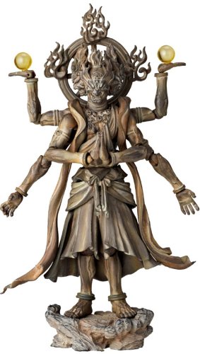 Kaiyodo Takeya Revoltech Action Figure: #003 Ashura Wooden Version
