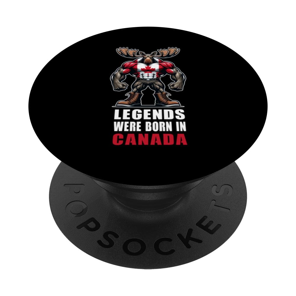 Legends Were Born in Canada Elk Moose PopSockets Swappable PopGrip