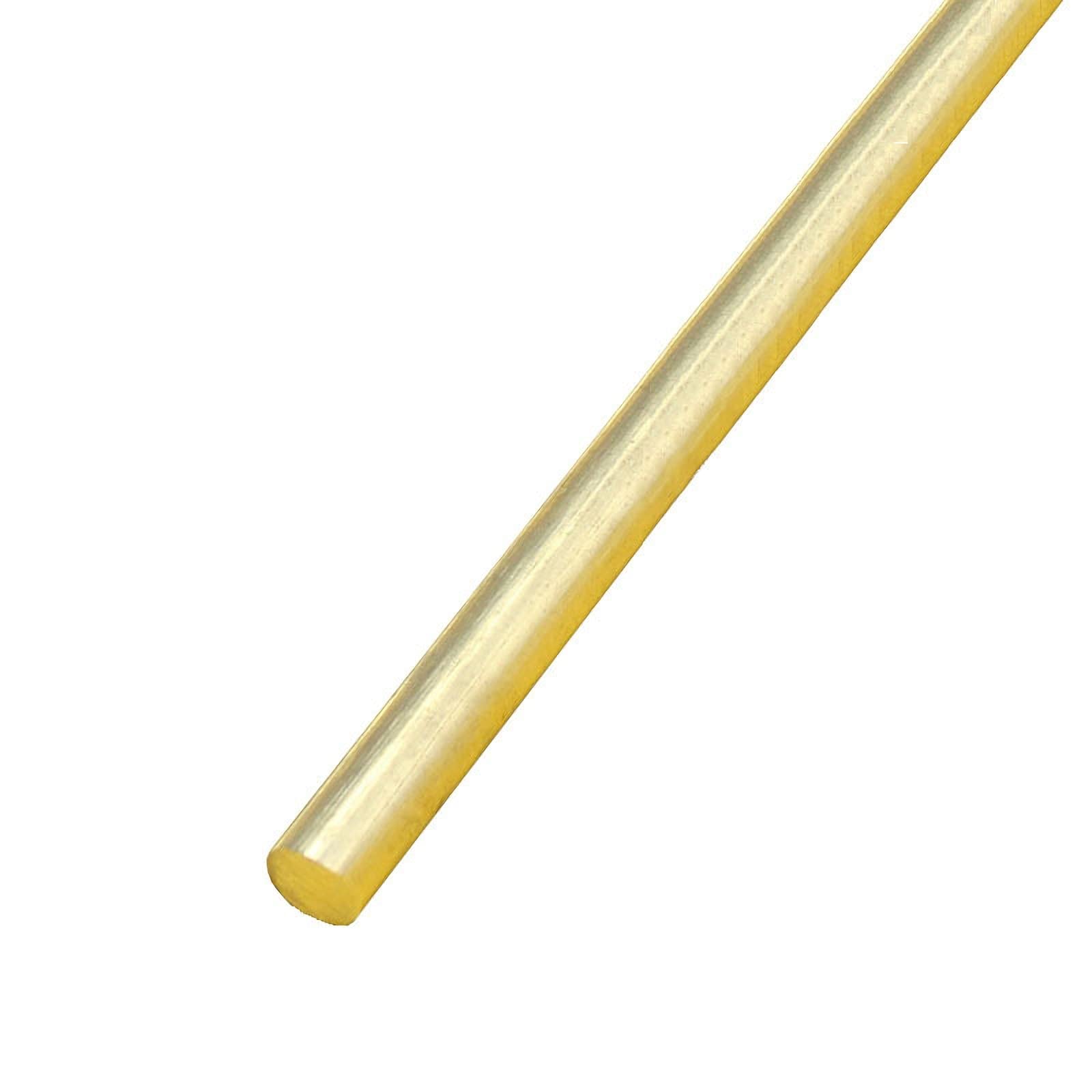 TEN-HIGH Brass Rod 4mm x 1000mm, H59 Cu Solid Brass Rod, Solid Cylinder, High Hardness and High Strength, Diameter 4mm, Length 1000mm