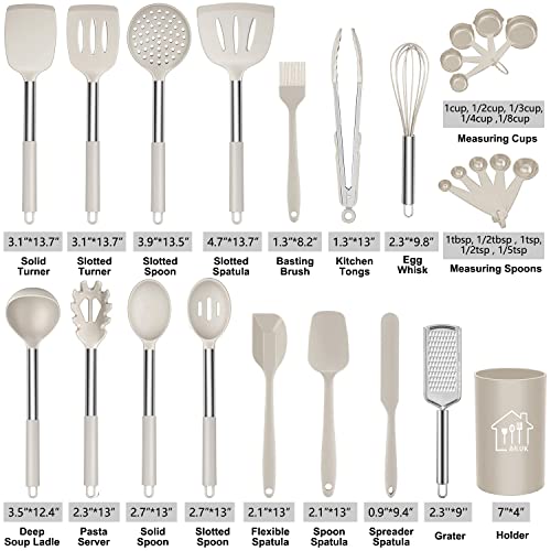 Silicone Cooking Utensil Set,Kitchen Utensils 26 Pcs Cooking Utensils