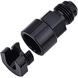 Amazon Com Edelbrock Efi Adapter Fitting 8 An Male To 3 8 Sae Quick Disconnect Female Screw Type Blk Anodized Finish Automotive