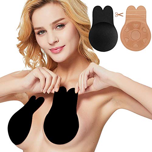 BDSMAGE Trägerloser Klebe BH Push up BH Rückenfrei Unsichtbar BH Selbstklebender Silikon Nipple Cover Damen für… – Bild 3