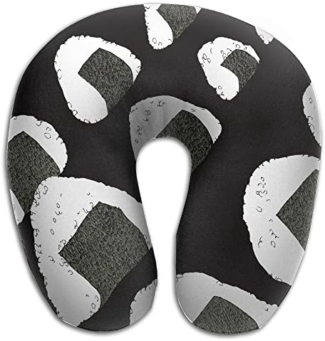 Vcxvbvvvv Comfortable Rice Balls U Shaped Neck Head Support Travel Pillow, Double-Sided Print