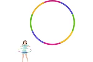 FJLYZL 8Knots Exercise Hoops Set,Weight and Size Adjustable Detachable Fitness Hula Hoop,Suitable for Gymnastics,Dance,Games 