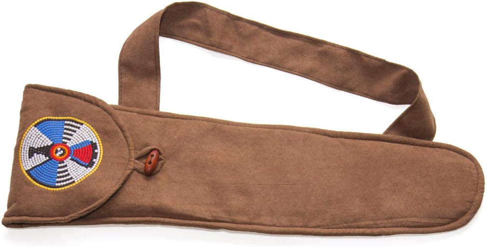 Small Indian Flute Bag - Leather Look with Embroidery