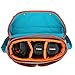 Kattee Vintage PU Leather Canvas DSLR Mirrorless Camera Shoulder Bag for Canon Nikon, etc (Large, Blue)