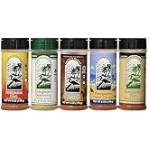 Everglades Seasoning Sampler Pack – 5 Flavors Cactus Dust, Heat, Fish & Chicken Rub 6 oz Each (Pack of 5) Made in USA, Bold & Savory Spices for Grilling, Cooking & BBQ