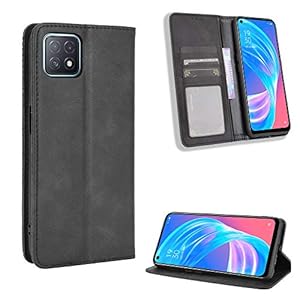 Dedux Portafoglio Custodia Cover Compatibile con Oppo A73 5G, Cover per Biglietti da Visita in Pelle Retro con Chiusura… - immagine 4