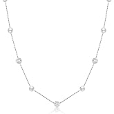 SLUYNZ 925 Sterling Silver Pearls CZ Ball Choker Necklace Chain for Women Teens Pearls Y Necklace Elegant