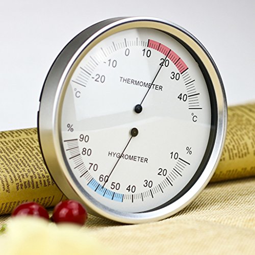 OTGO 2 in 1 Multifunction Wall mounted Household Thermometer Hygrometer Analog Temperature Meter,5 Inches - Thumbnail 2