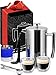 Large French Press Premuim Stainless Steel Edition 34oz +7 Bonus Accessories Included