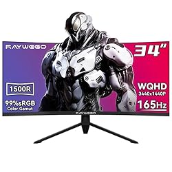 Raywego 34 inch Ultrawide Curved Computer Gaming