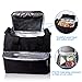 VOMONO Large Insulated Lunch Bag Double Decker Cooler with 2 Ice Packs Cooler Tote Bag with 50'' Shoulder Strap Waterproof Meal Prep Bento Box for Men, Women