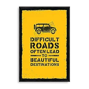 signwin Framed Canvas Wall Art Motivational Words Canvas...