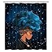 PANDAYAQ African American Shower Curtains Black Theme Durable Waterproof Bath Curtain with 12 Hooks