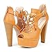 DREAM PAIRS XENA Women's Gladiator Peep Toe High Heel Enjoyable Platform Pumps Sandals Shoes