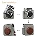 Fintie Protective Case Compatible with Fujifilm Instax Mini 90 Neo Classic Instant Film Camera - Premium Vegan Leather Bag Cover with Removable Strap, Denim Grey
