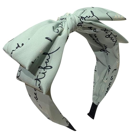 Printed Bow Tie Hair Band For Women Diadia Headbands For Sports