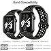 OriBear Compatible for Apple Watch Band 44mm 42mm, Breathable Sporty for iWatch Bands Series 5/4/3/2/1, Watch Nike+, Various Styles and Colors for Women and Men(S/M,Green-Black)