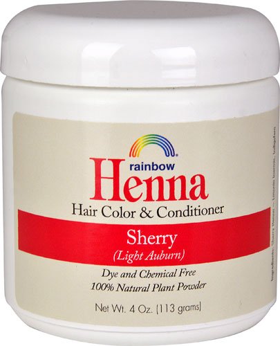 Rainbow Research Henna Sherry Hair Color and Conditioner (Pack of 2) With Lasonia Inermis, 4 oz. each.