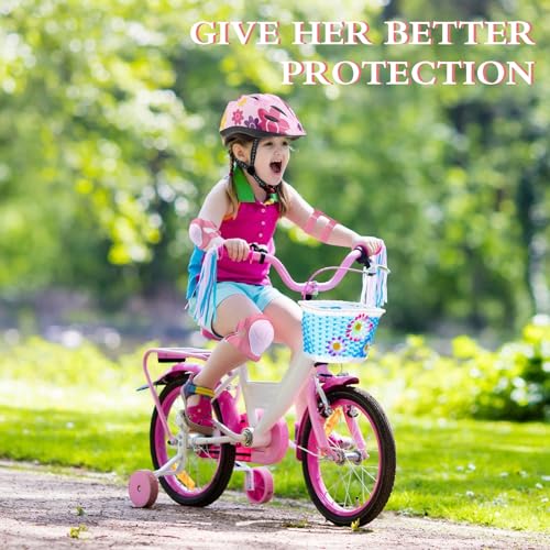 Kids Protective Gear Set, BOOM Toddler Helmet Adjustable, for Ages 2-8 Boys Girls with Sports Protective Gear Set with Knee and Elbow Pads Wrist Guards for Skateboard Cycling Scooter Rollerblading