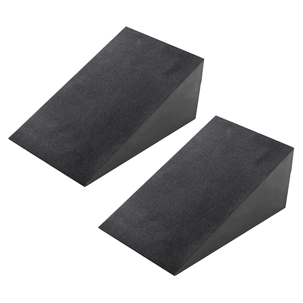 Niejgay 2 Pcs Yoga Mats, Adjustable Squat Ramp, Incline Board Improve Strength for Squat and Deadlift