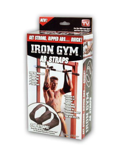 image for Iron Gym Ab Straps, unisex-adult, Black