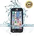 SZJJX Shockproof Waterproof Snowproof Dirtproof Sweatproof Protection Cover Case for Iphone 6 plus 5.5 inch with Finger Print ID and Built in Kickstand (Black)