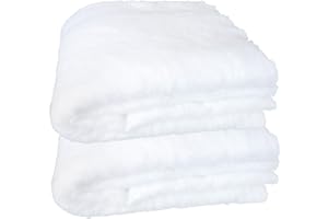 Pseutio 2 Pcs Fake Snow Blankets for Christmas Village Snow Blankets for Christmas Decorating Fake Snow Decorations Under The Christmas Tree Decorations (Each 31.5 x 94.5 Inches)