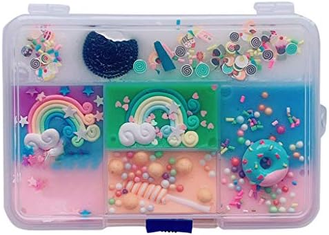 KKYT Fluffy Slime, Putty Floam Slime Sludge Scented Clay Mud Slime Toys Dreamy Fairy Cute Stretchy Individuality Charm Elasticity Toys Super Soft and Non-Sticky for Kids and Adults (A)